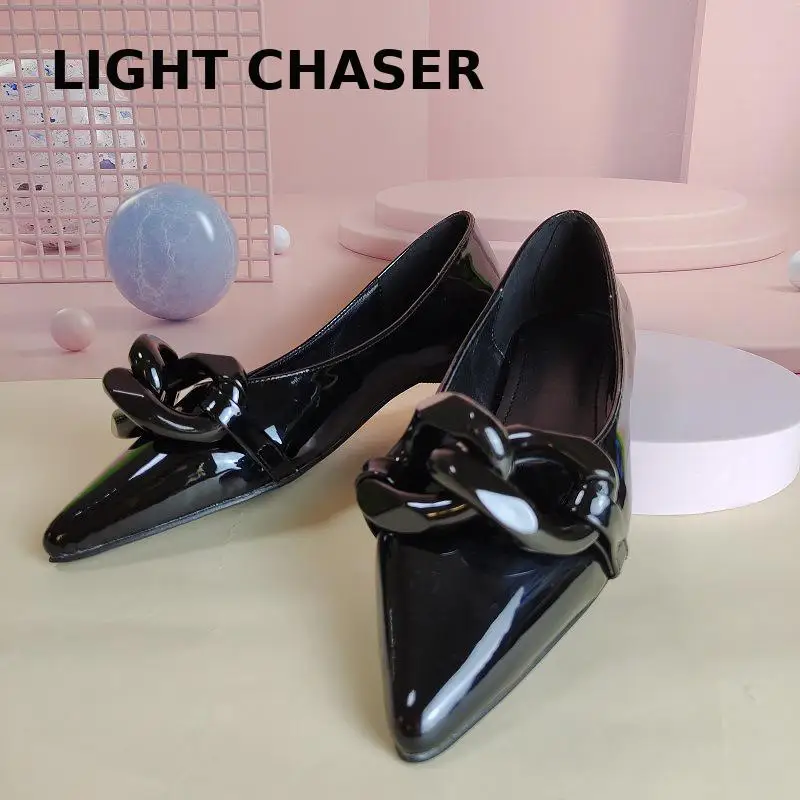 Spring And Summer Plus Size Candy Color Flat Single Shoes Women Pointed Toe Baotou Women Low Heels Casual Work Shoes Pumps Women