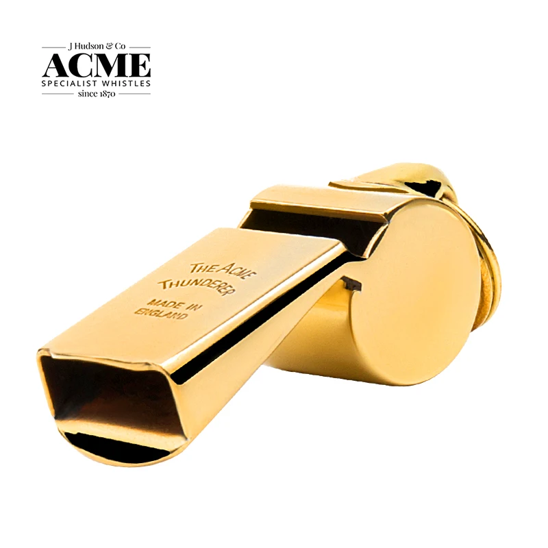 

ACME 63 British Origin Copper Metal Whistle Golden High Decibel Waterproof Outdoor EDC Tools Survival Whistle