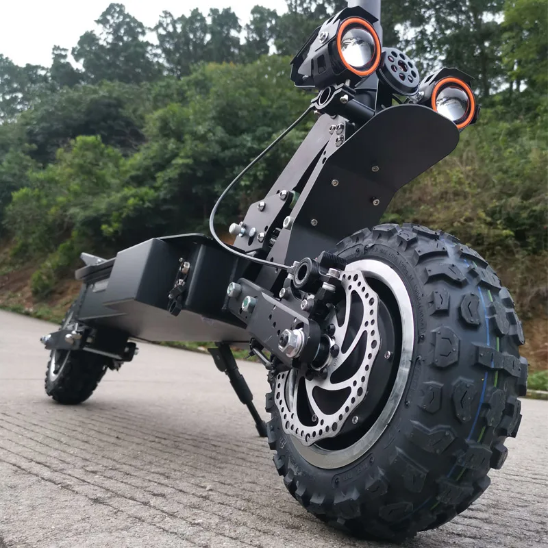 FLJ T112 60V5600W Dual Engine Electric Scooter with 11inch off road tire Strong power kick e scooter