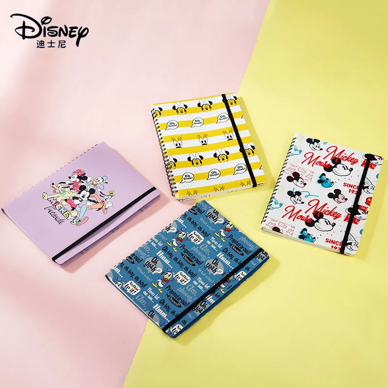 128-page Disney Mickey cartoon coil notebook with loose-leaf notepad personality writing office fashion school supplies gifts