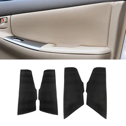 Soft Leather Door Panel Cover For Toyota Corolla 2007 2008 2009 2010 Car Accessory Door Panel Cover Sticker Interior Trim