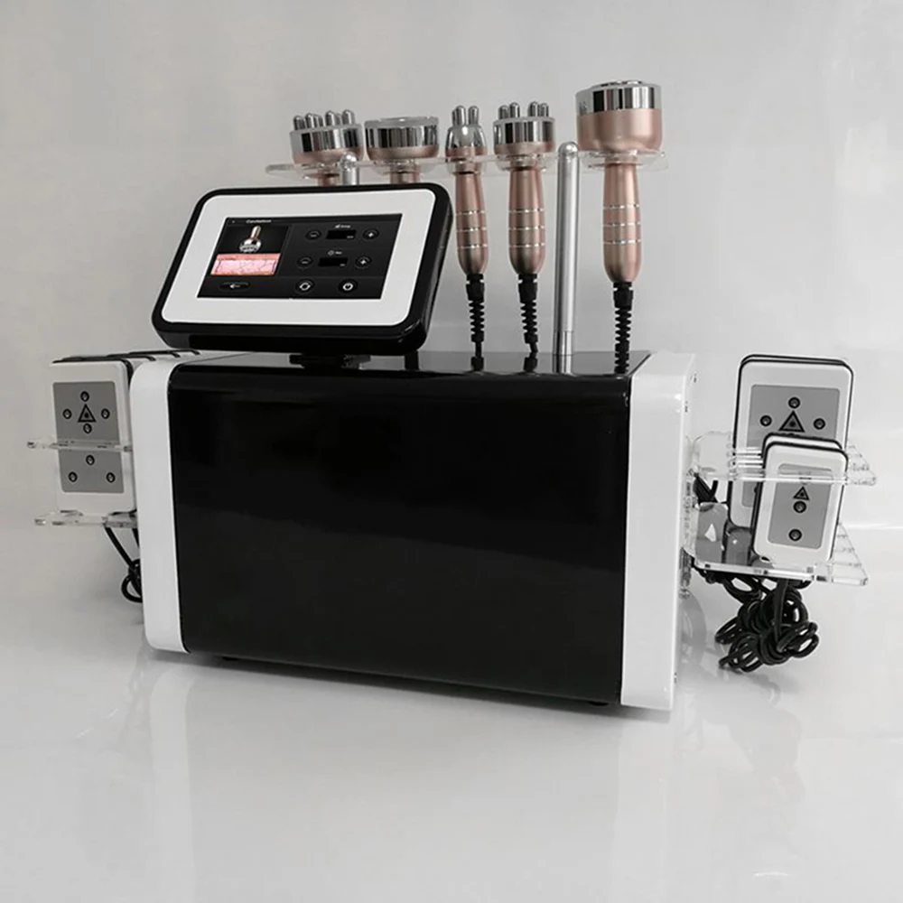 Cavitation RF Face Lift Fat Loss Radio Frequency Skin Tightening 40K Ultrasonic Slimming Machine Vacuum Liposuction Lipo Laser