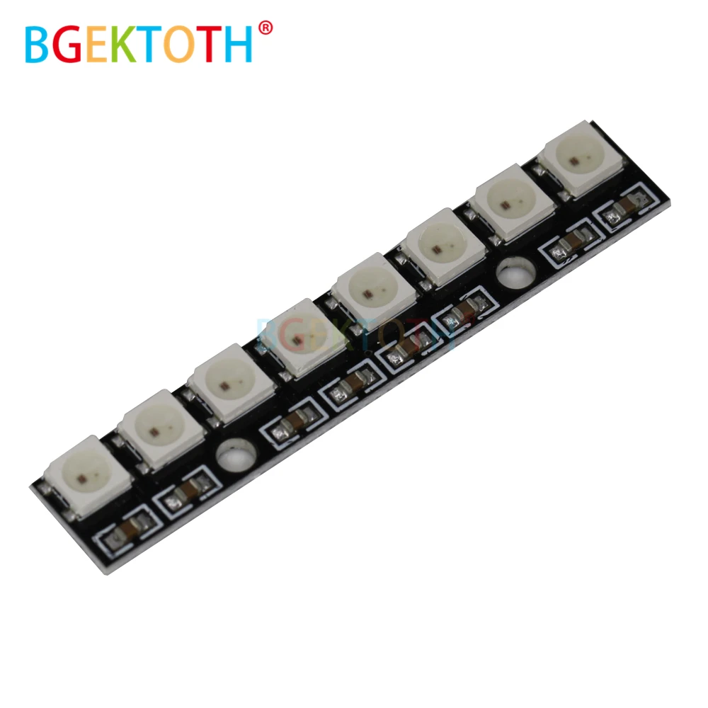 8 channel WS2812 5050 RGB LED lights development board