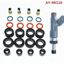 4sets  fuel injector repair kit service kits For Toyota 2TRFE Tacoma 2.7L 4Runner 23250-79155 23209-75100 (AY-RK116)