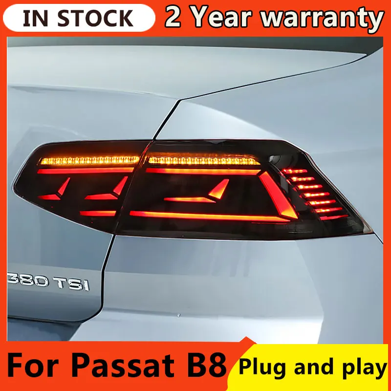 

Car Styling for VW Passat B8 Tail Lights 2015-2019 Passat LED Tail Lamp LED DRL Dynami Signal Brake Reverse auto Accessories