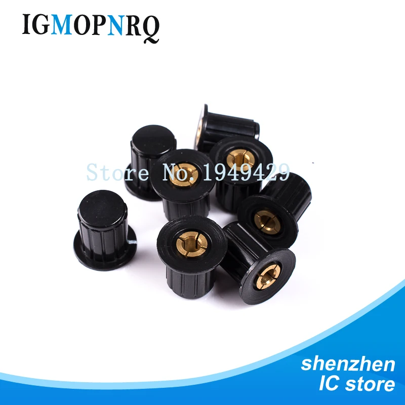 5PCS Black knob button cap is suitable for high quality WXD3-13 WXD3-12 WH5-1A WX14-12 turn around special potentiometer knob