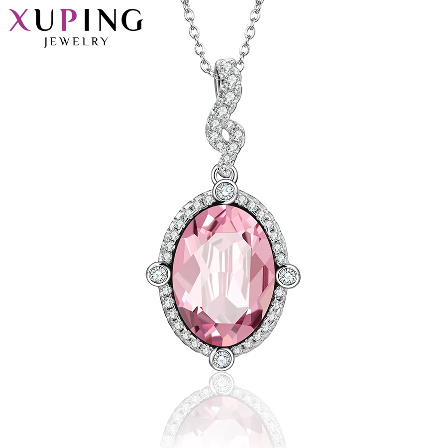 

Xuping Jewelry Stylish Charm Elegant Shinning Crystal Pendant Necklace for Women Party Gift 40381