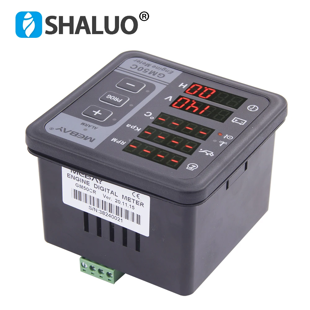 Mebay GM50C GM50CR Engine Digital Display Multifunction Meter CAN RS485 Port Remote Monitoring Multi-function Panel Genset Part