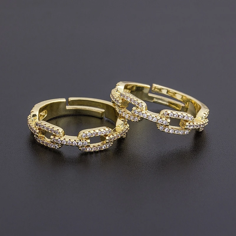 Nidin Fashion Cubic Zirconia Ring For Women Men Bohemian Colorful Rainbow Ring 12 Styles Statement Rings Party Wedding Jewelry