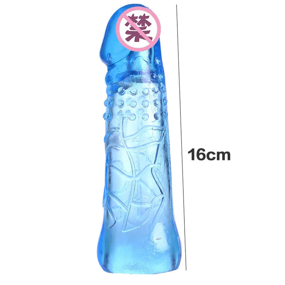 WAKEWAY Reusable Silicone Dotted Penis Condom Men\'s Dildo Condom Extension Set Penis Sleeve Sex Toys