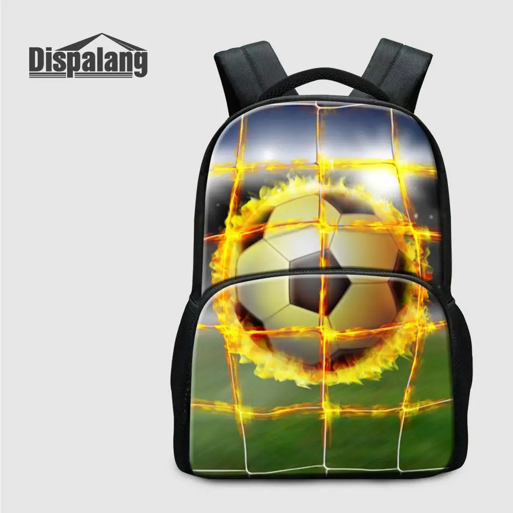 Dispalang Custom Laptop Backpack For Men Brazilian Football Fans Sports Backpack Male Travel Bagpack Teenage Laptop Computer Bag