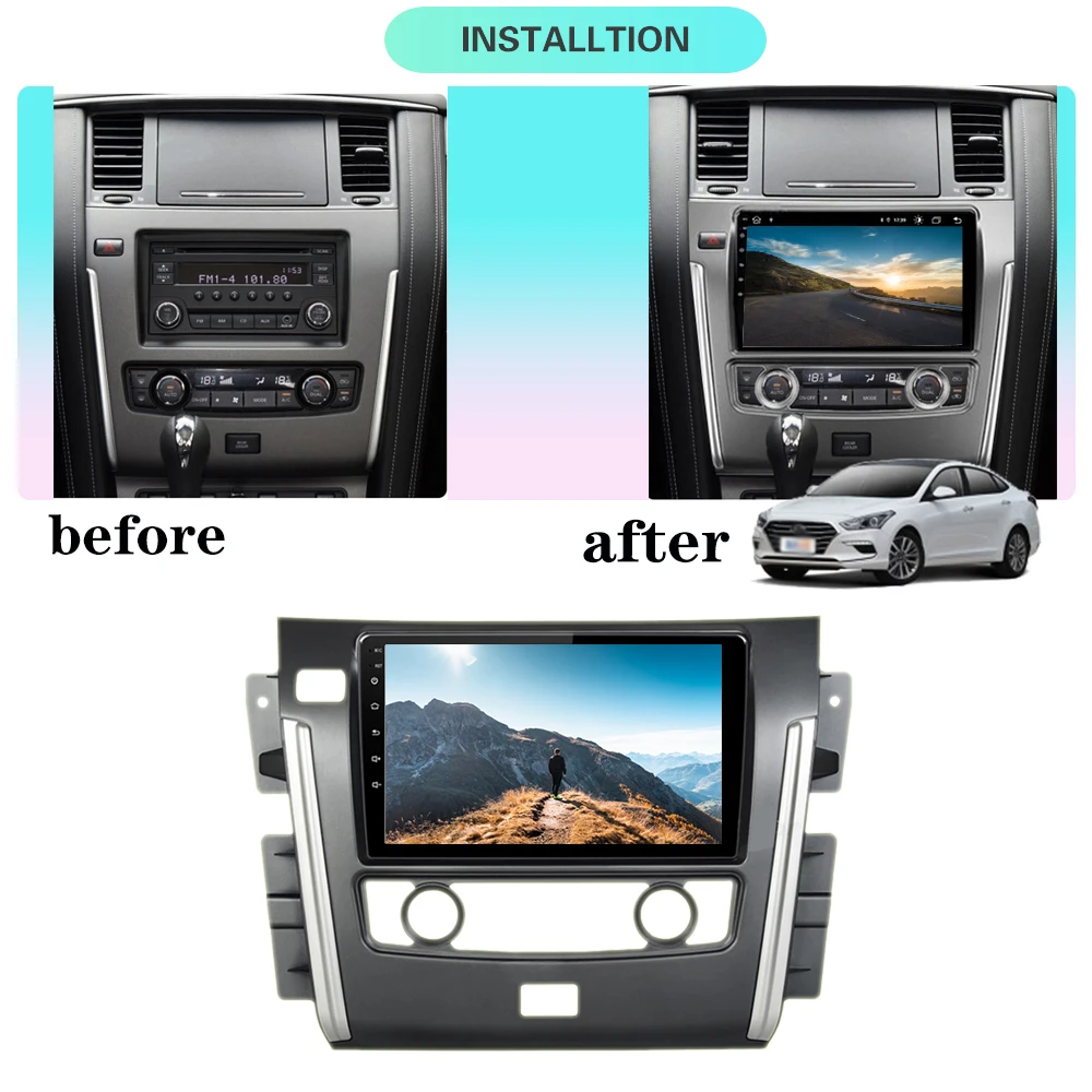 Android 10 For Nissan Patrol Y62 2010 - 2020 6G+128G Car Multimedia Player Touch Screen Car Radio GPS Navigation Stereo Receiver