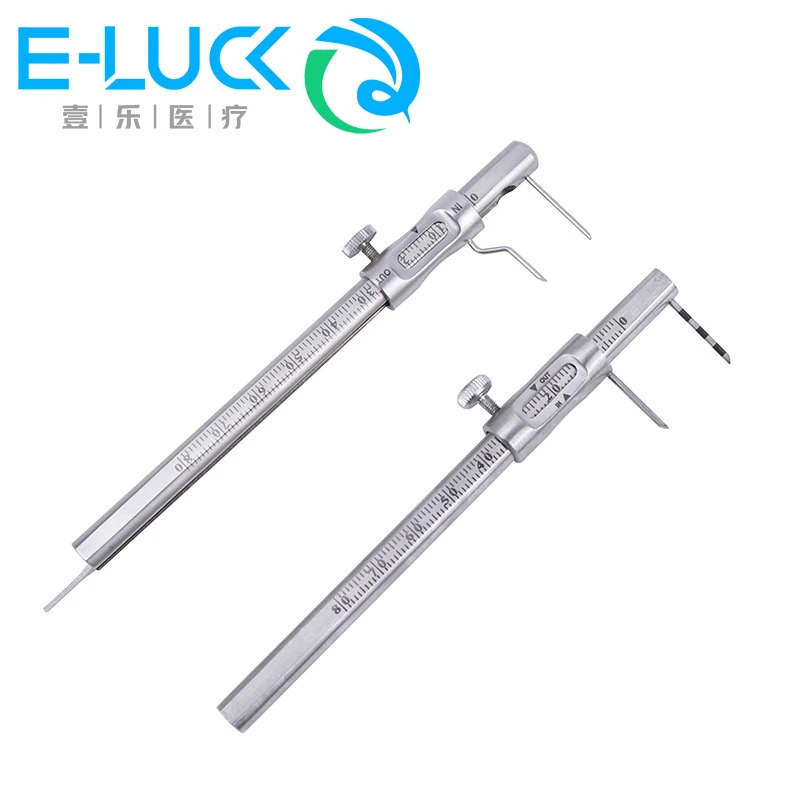 Dental Implant Bone Caliper Orthodontic Sliding Caliper Dental Surgical Crown Gauge Calipers measurement and positio Scale