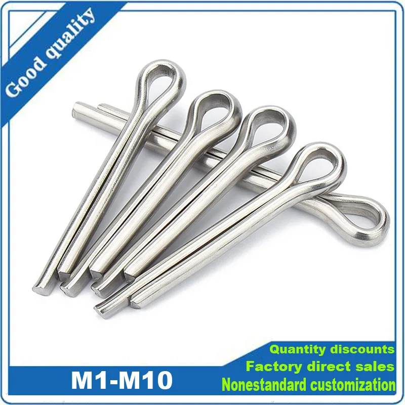 304 Stainless Steel U Shape Type Spring Cotter Hair Pin M1M1.2M1.5M2M3M4M5M6M8 M10 Split Clamp Tractor Open Elastic Clip For Car