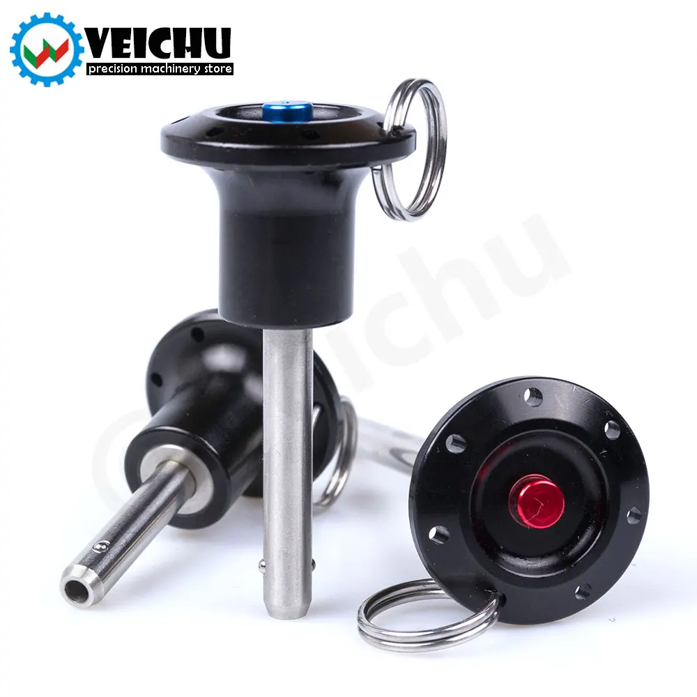 VEICHU 1 pz Perni di bloccaggio/rilascio rapido in acciaio inossidabile VCN111 Diametro 5/6/8/10/12/16/20mm Lunghezza 10-100mm Perni di bloccaggio a sfera