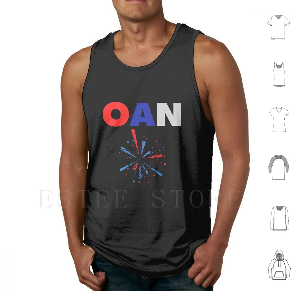 Oan Tank Tops Vest Cotton Oan Oan Sense News New One America New America Fake N…