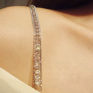 Unsichtbare Nicht -Slip -BH -BH -Träger für Frauen, Kristallunterwäsche, sexy unsichtbarer BH, Mode -Schultergurte, coole Dekoration, 2024 9 Hauptverkaufsmetall High Griff - №4