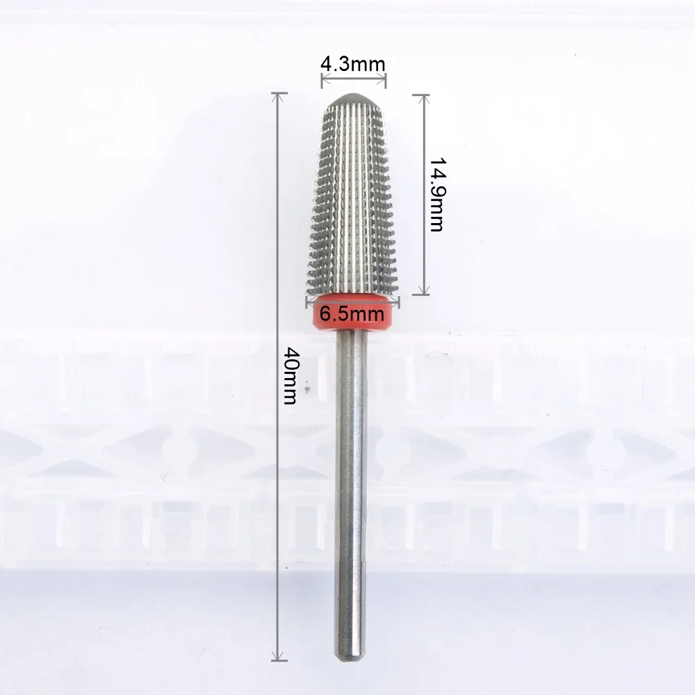 4 in 1 Tapered Safety Carbide Nail Drill Bits With Cut Drills Carbide Milling Cutter For Manicure Remove Gel Nails Accessories