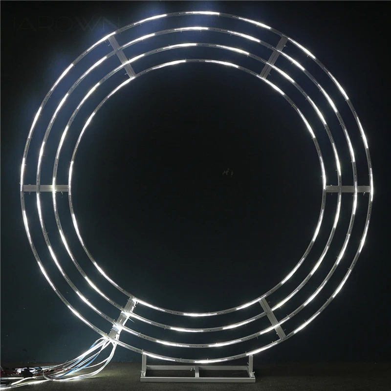 

JAROWN Wedding Backdrop Round Arch Led Meteor Light Birthday Party Diy Decoration Stage Outdoor Background Stand Decor Props