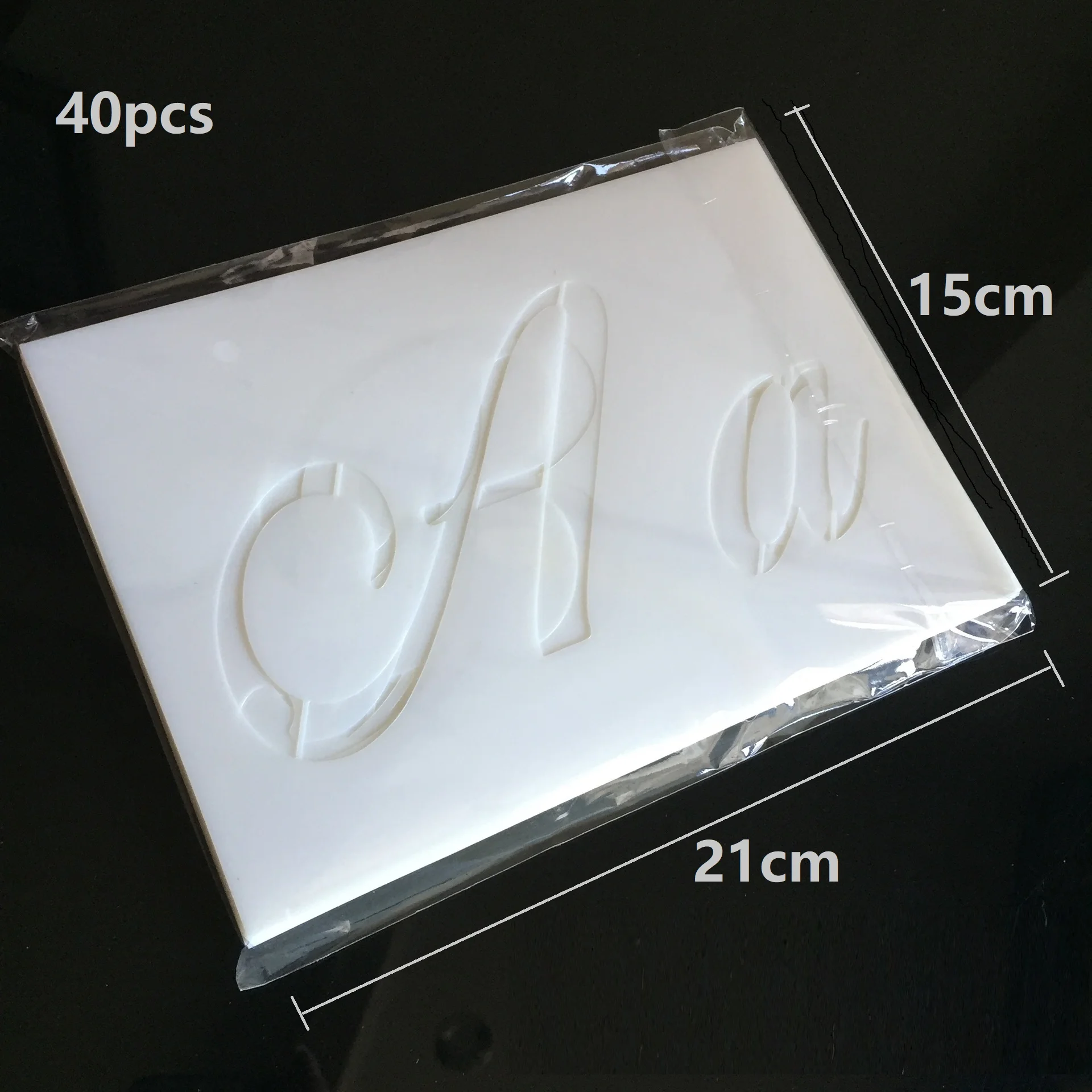 Alphabet English Letters Layering Stencils 40Pcs per Set DIY Painting Scrapbook Coloring Embossing Album Decorative Template image 6