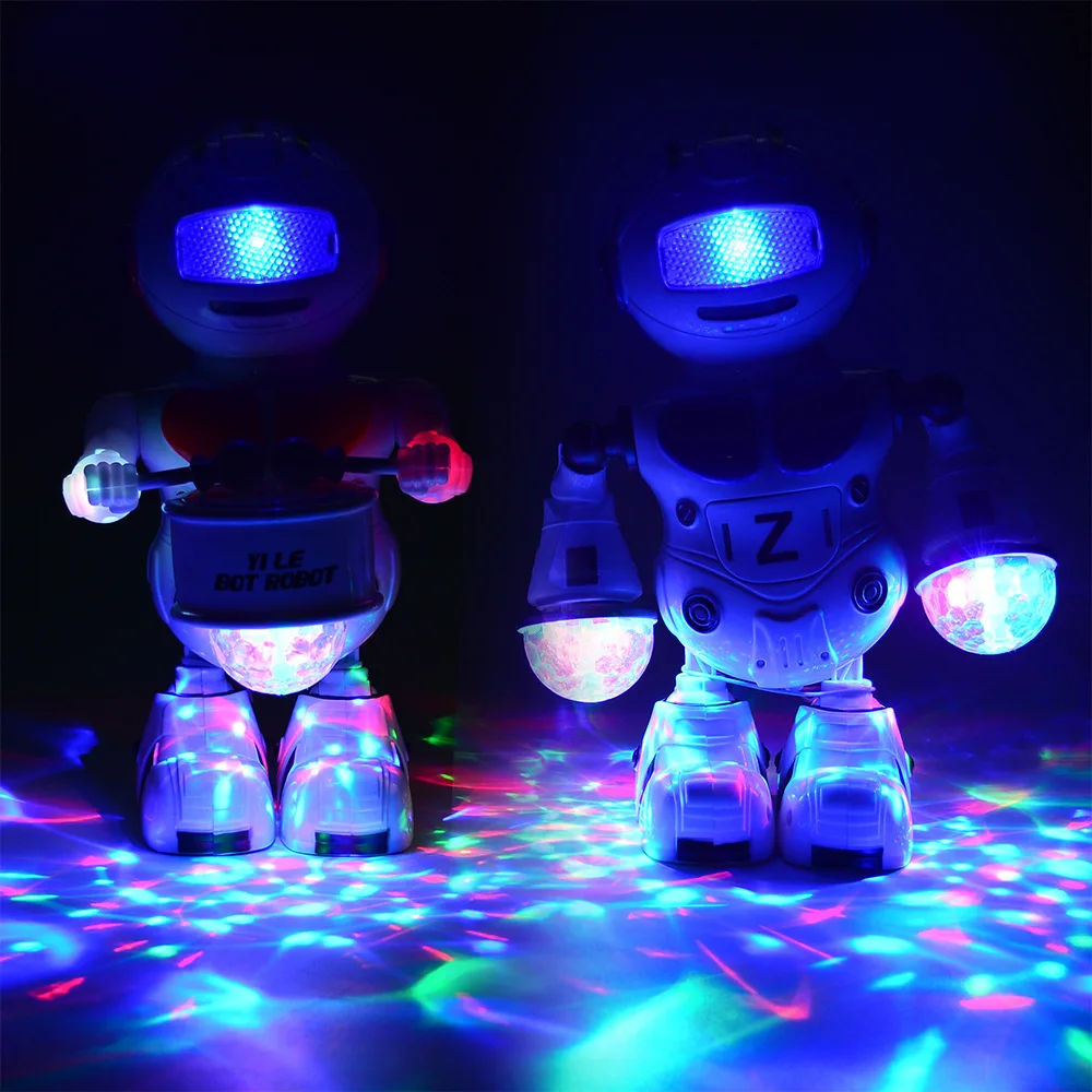 Elettronico Smart Space Dancing Robot canto musica Cool LED Light Dance Robot giocattolo astronauta interattivo boy girl friend Toy Gift