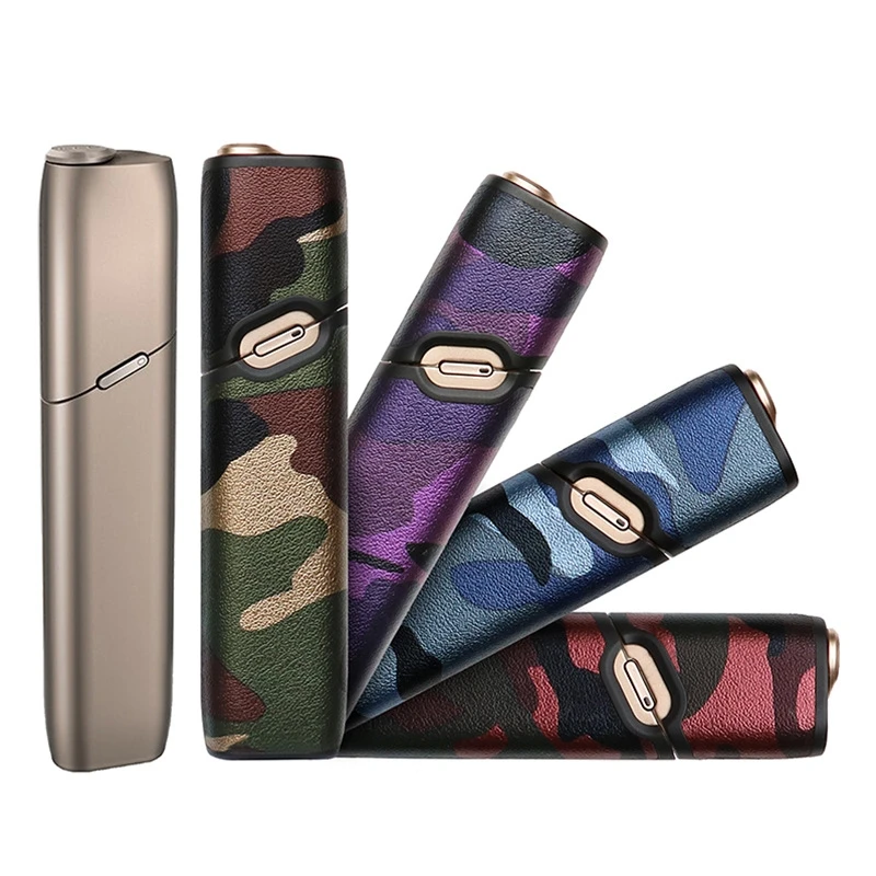 4 Colors Camouflage Leather Pouch for IQOS 3.0 Multi Soft Shockproof Case Holder Full Protective Cover Shell for IQOS 3 Bag