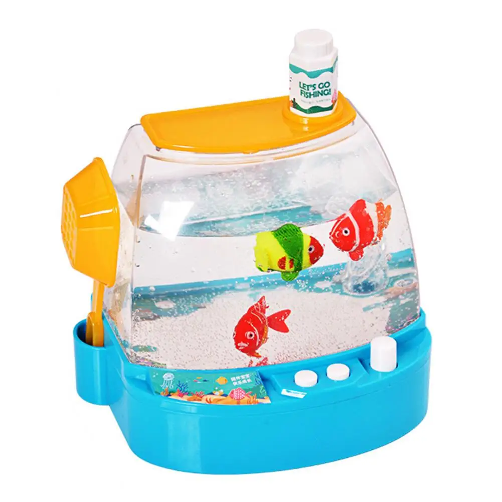 Elektrische Vis Tank Interactieve Voeden Ervaring Kinderen Kinderen Simulatie Interessante Speelgoed Kids Aquarium Elektrische Vis Speelgoed