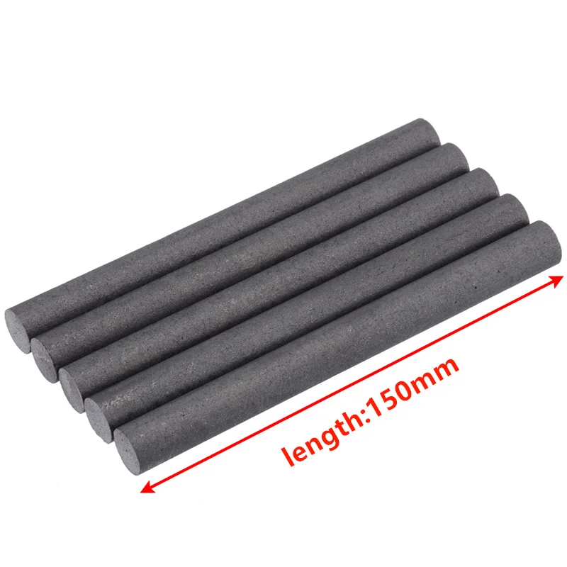 5pcs/lot  99.99% Carbon Rods 3-18mm x 150mm Graphite bar Graphite Electrode Cylinder Corrosion resistance Conductive teaching