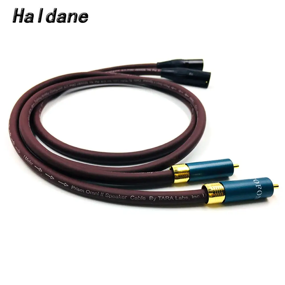 

Haldane Pair HIFI Ortfon RCA Male to XLR Male Cable RCA XLR Interconnect Audio Cable Gold plated PLUG with Prism OMNI 2 Wire