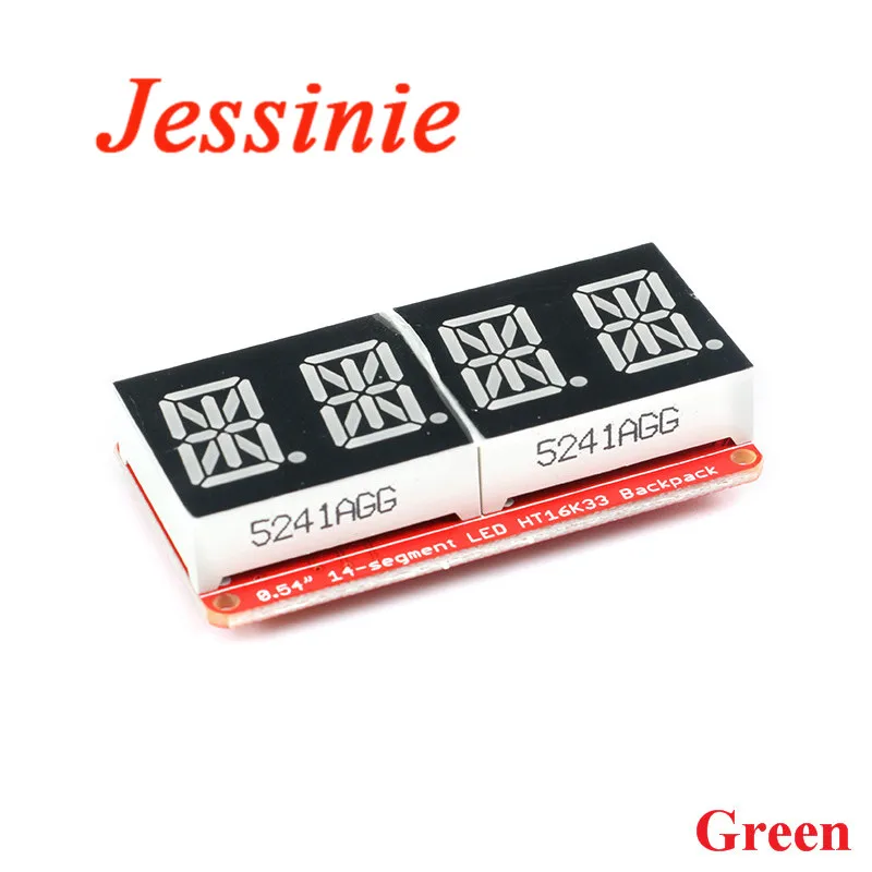 1-2 шт. VK16K33 0,54-дюймовый 4-разрядный цифровой модуль-дисплей с LED-трубкой, управление IIC I2C, 3,3 В 5 В для Arduino, красный, зеленый, оранжевый, TM1637