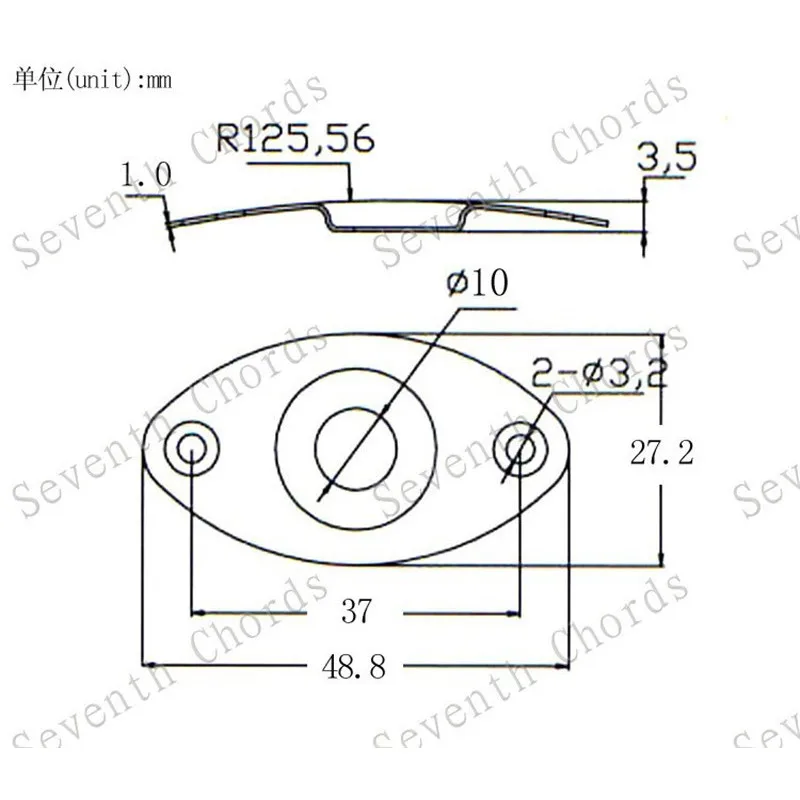 2 Stück E-Gitarren-Sockelplatten Musikinstrumente Gitarrenzubehör Teile 4 Farben zur Auswahl – Detail 14