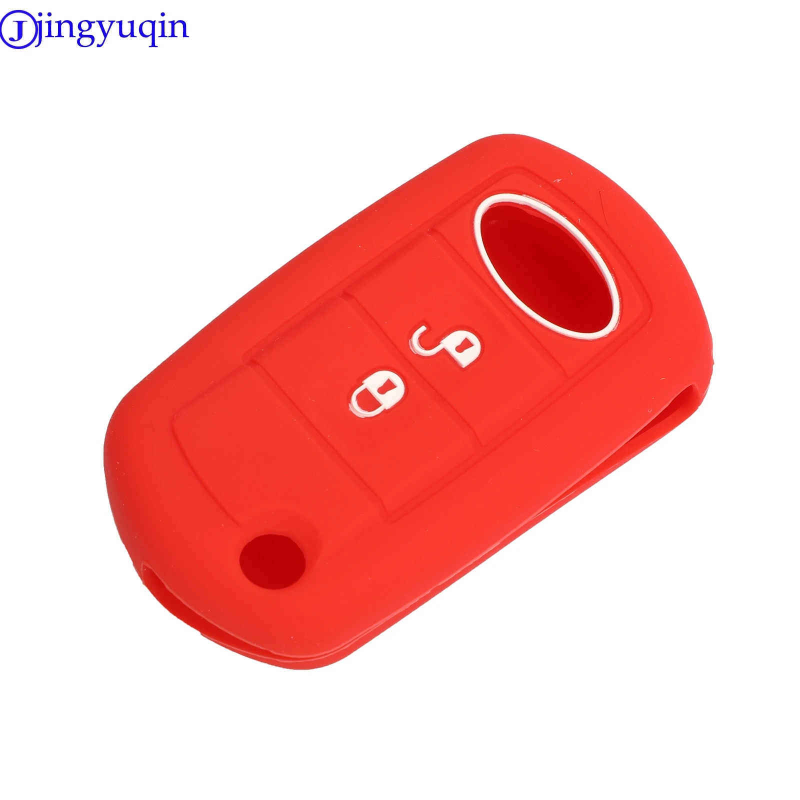 jingyuqin Silicone Case Folding Flip Remote Key Cover 3 Buttons For LAND ROVER Range Rover Sport LR3 Discovery