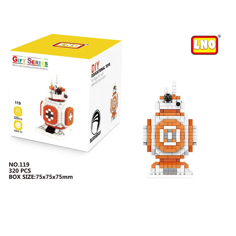 Star War Building Blocks Darth Vader BB-8 Stormtrooper Model Bricks Mini Yoda Mirco Blocks Gifts Toys For Kids