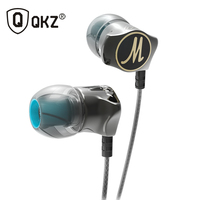 QKZ DM7 Special Edition Gold Plated Housing Headset Noise Isolating HD HiFi Earphone auriculares fone de ouvido With Microphone
