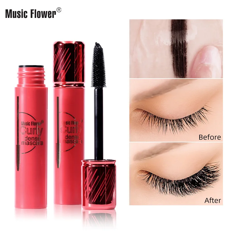 MusicFlower Cross Border Hot Selling 4D Curling Long-lasting Lengthening Waterproof Anti-smudge Mascara M6054