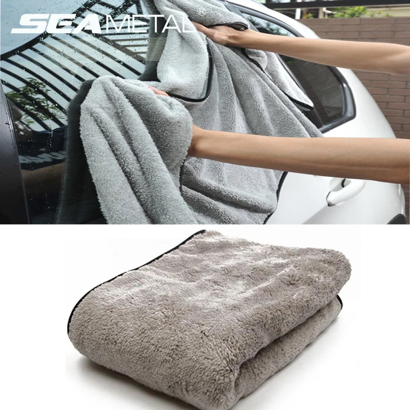 SEAMETAL Microfiber Auto Wash Towel Super Absorbency Car Cleaning Drying Towel Multifunctional Cloths for Car Wash Accessories