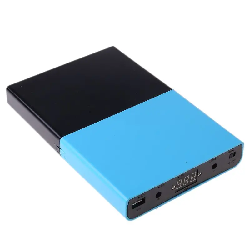 QC 3.0 USB DC 1-24V Adjustable Output 12x 18650 Batteries DIY Power Bank Box for Laptop Mobile Phone Router Tablet LED