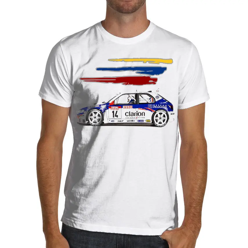 Summer Style Men Tee Shirt France Car 306 Maxi Kit Car F2 Super 2000 Rally Wrc Soft Cotton T-Shirt Custom Aldult Teen Unisex