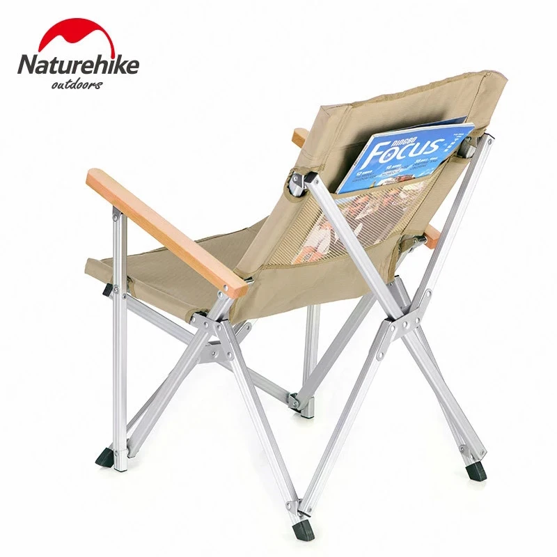 Naturehike Camping Folding Chair Portable Small Durable Chair Outdoor Aluminum Alloy Picnic Fishing Backrest Chair