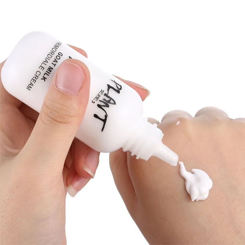 Professional Lazy Face Foundation Goat Milk Cream Whitening Full Coverage Waterproof Makeup Base Brighten Cover Dark Circles