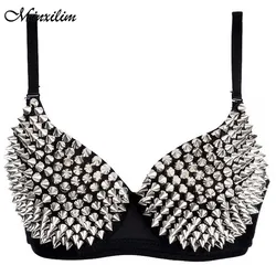 Women Gothic Sexy Corset Bra OutWork Underwear Bustier Push Up Breast For Party Show Punk Ladyies