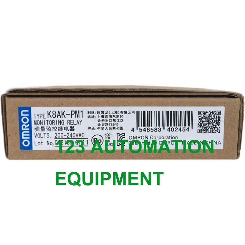 Imagem -03 - Authentic Novidades Omron K8ak-th11s Pm1 Pm2 Pa2 Pw2 Ph1 As2 Relé de Proteção da Seqüência de Fase