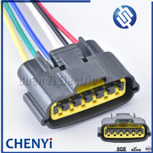 Conector de arnés eléctrico automotriz con enchufe impermeable de pedal de aceleración de 6 pines 6098-0146 6920-0082 para Nissan con cable