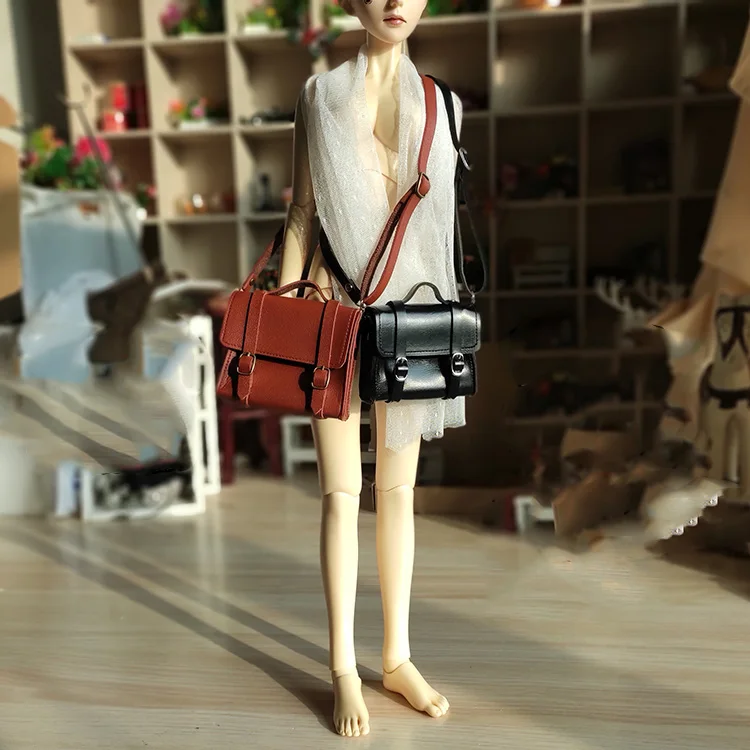 1/6 1/4 1/3 Scale BJD Retro Satchel Mini Bag Model For BJD/SD YOSD MSD SD13 SSDF Strong Uncle Doll Accessories C1038