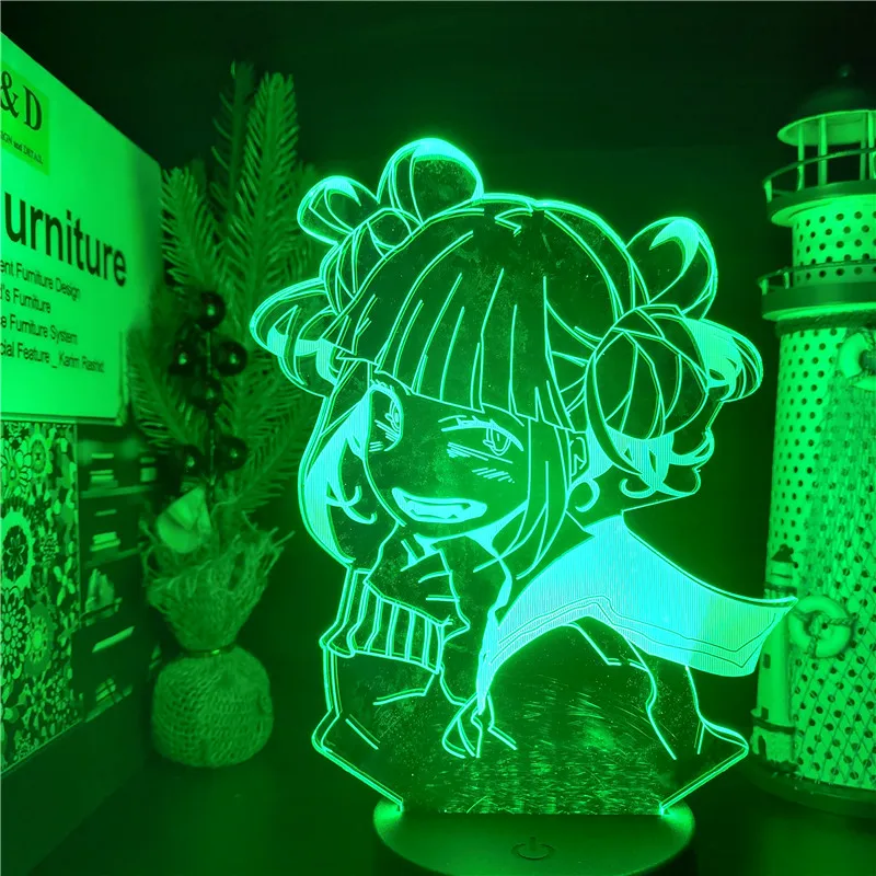 3D ANIME LAMP Academia Cross My Body 야간 조명 침실 장식