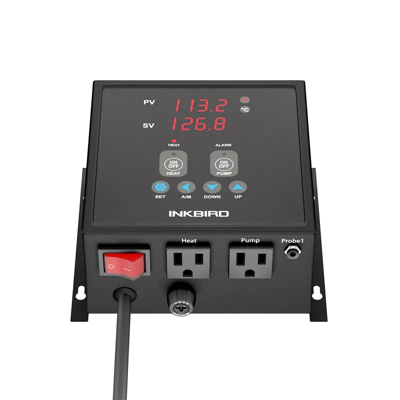 Imagem -03 - Inkbird-controlador de Temperatura Pid Pré-fio Digital Termostato com Sonda Ntc para Fabricação Doméstica Ipb16s 15a