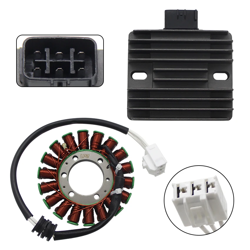 Motorcycle Magneto Stator Coil +Voltage Regulator Rectifier For Yamaha YZF R6 R6R RaceBase 2C0-81410-00 2C0-81410-01 4XY-8196000
