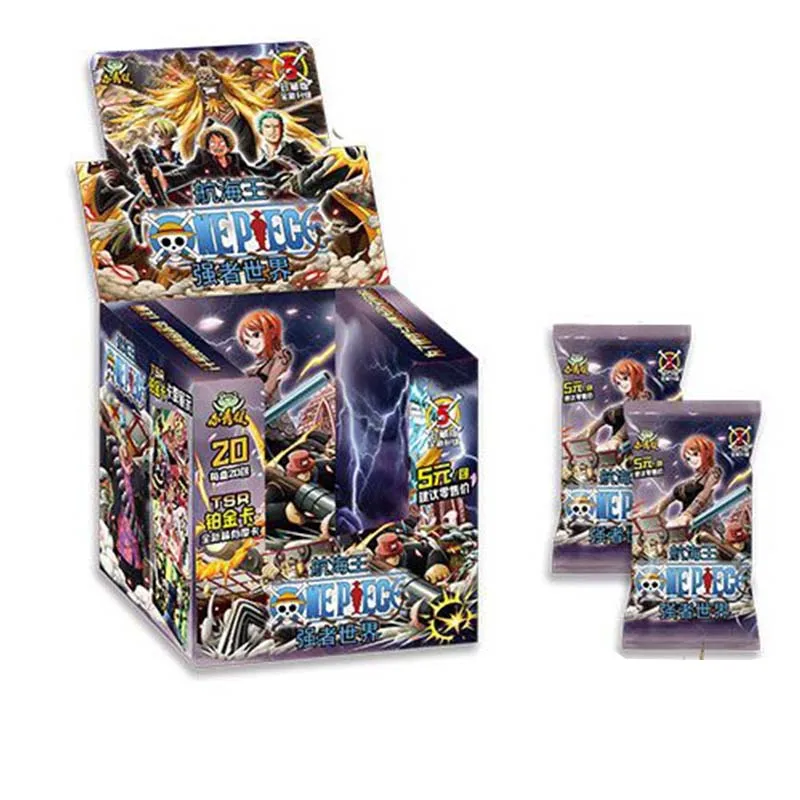 Luffy Japanse Anime Collectie Kaart Cartas Luffy Roronoa Sanji Nami Tcg Spel Kaarten 50-210 Stks/doos Kinderen Verjaardagscadeau