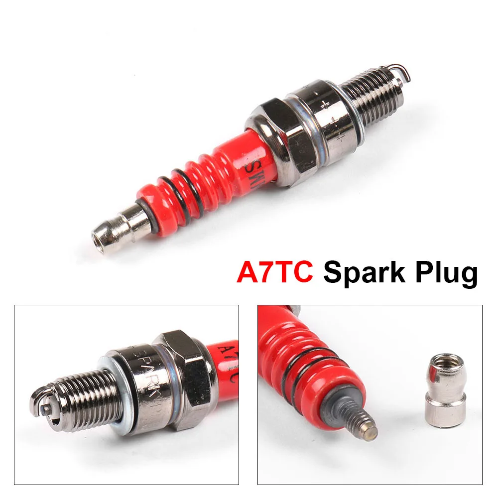 1PCS Racing Spark Plug A7TC For GY6 50cc 70cc 150cc Moped ATV Scooter Dirt Bike Go Kart