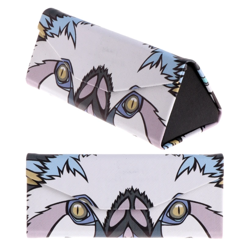 Triangle Foldable Glasses Case Cartoon Animal Eyeglasses Sunglasses Storage Box